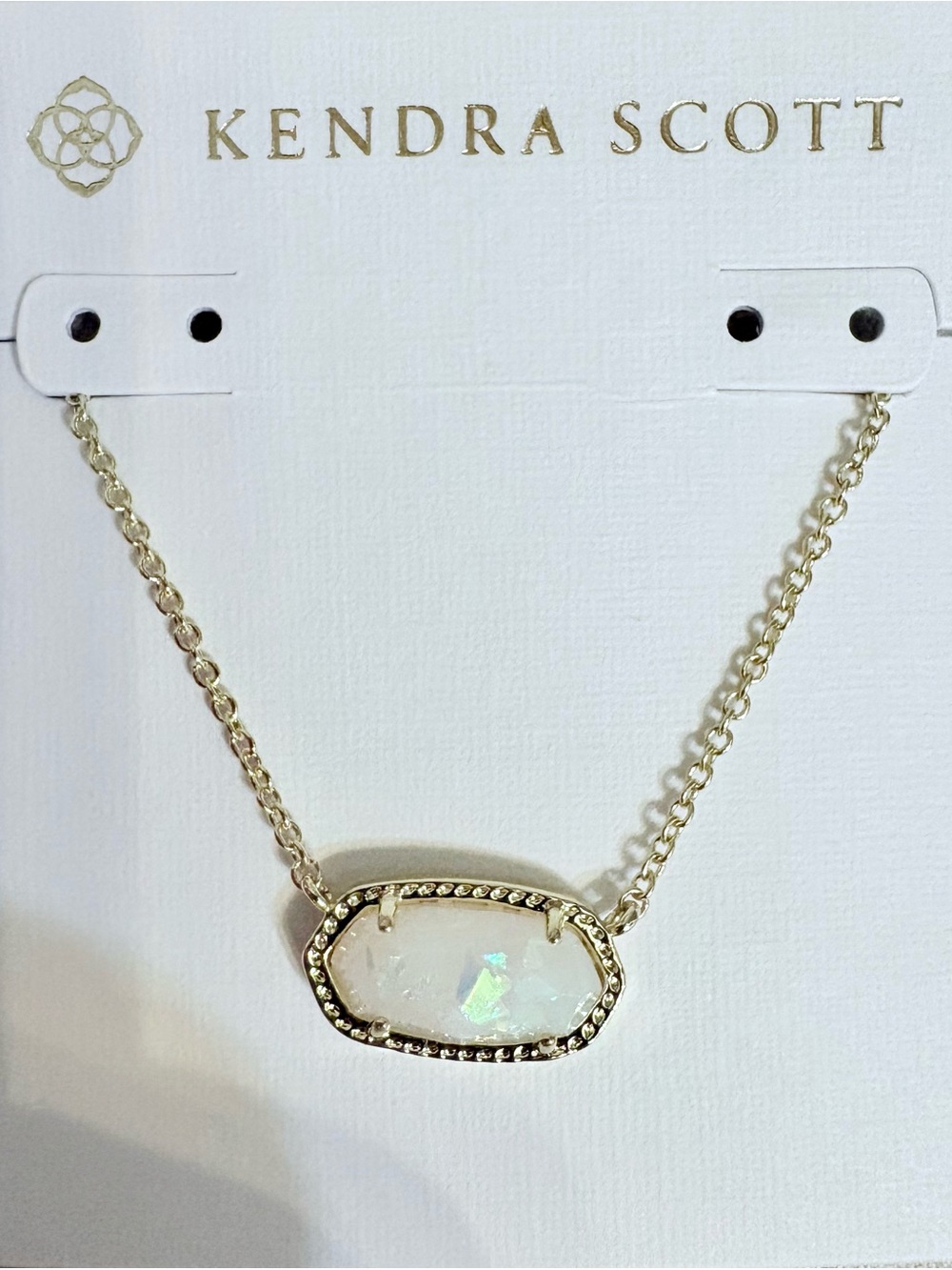 Kendra Scott- Elisa Gold Statement Short Pendant Necklace